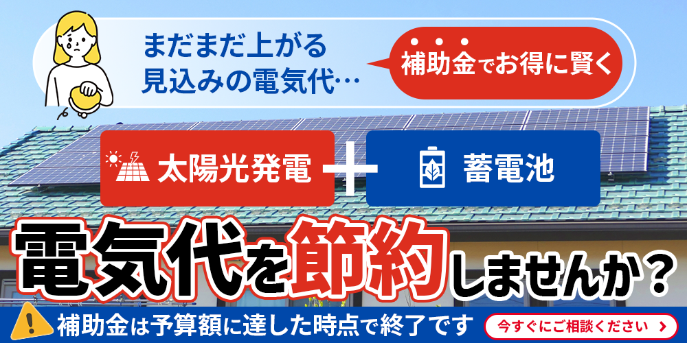 補助金で 電気代を節約