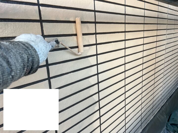 【外壁】1階 二色仕上げ|アクセント色塗装(2回目)