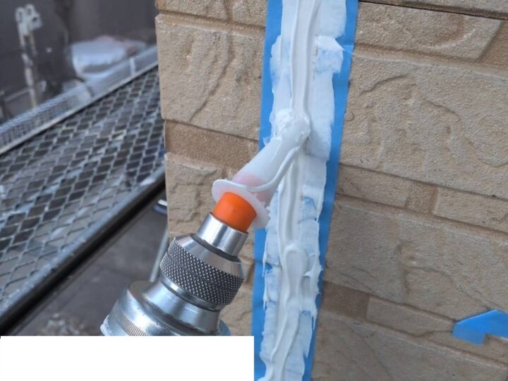 【コーキング】充填中