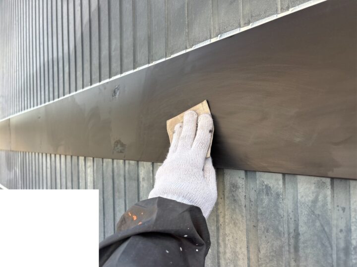 【帯】ケレン施工中