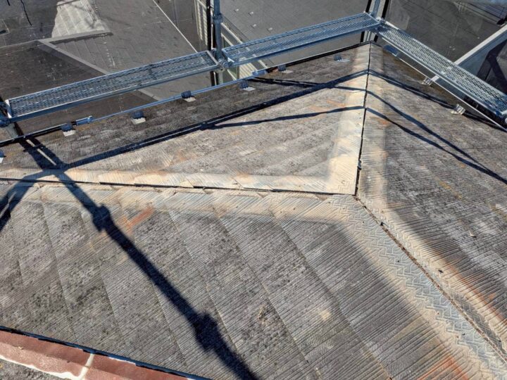 【屋根】棟板金撤去