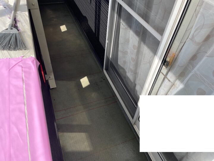 【ベランダ】中塗り